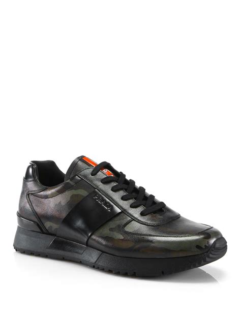 prada low top sneakers men's|prada camouflage sneakers.